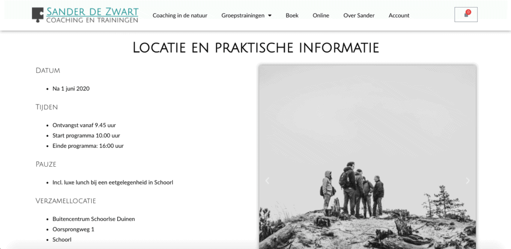 voorbeeld praktische informatie methodische bezoeker
