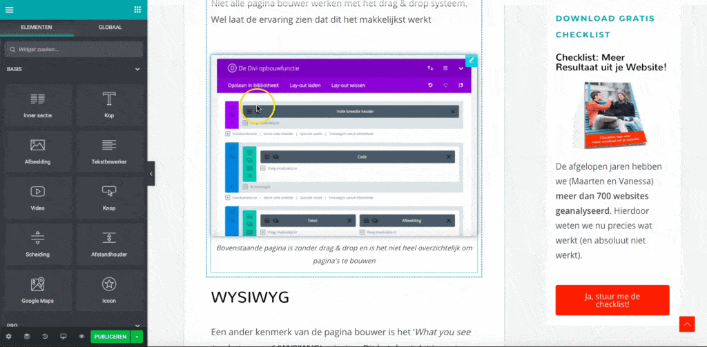 pagina bouwer SYSitor