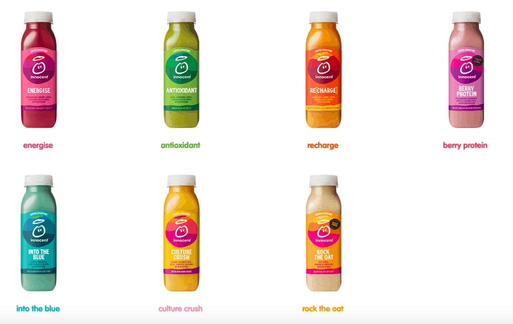 Propositie Innocent smoothie personal branding