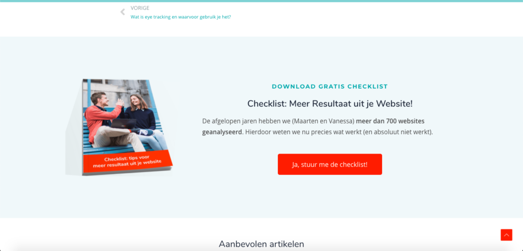 een Website met resultaat - maillijst opbouwen
