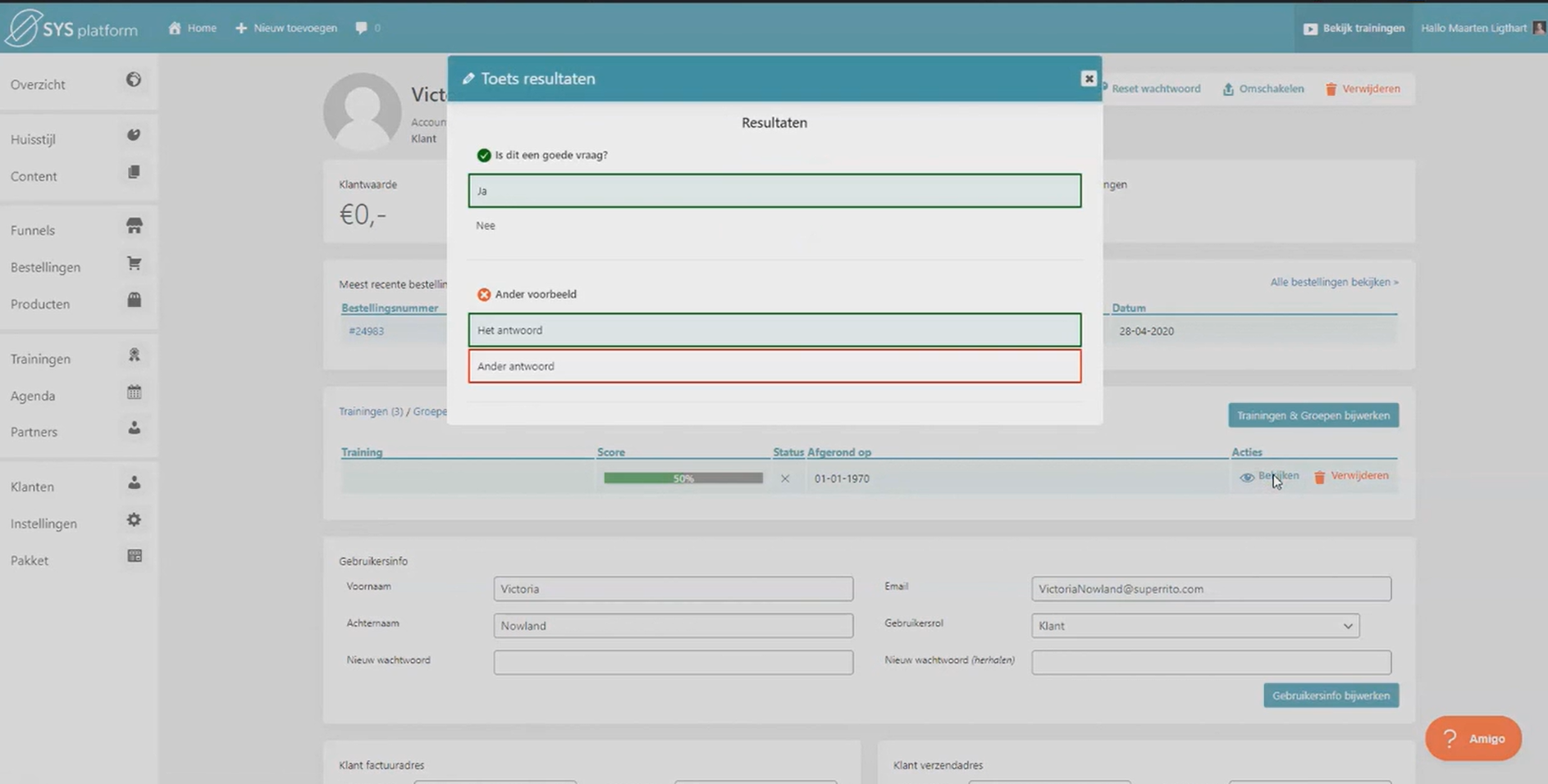 Sys.platform Nieuw in SYS: integraties met ActiveCampaign, toetsresultaten inzien en ...